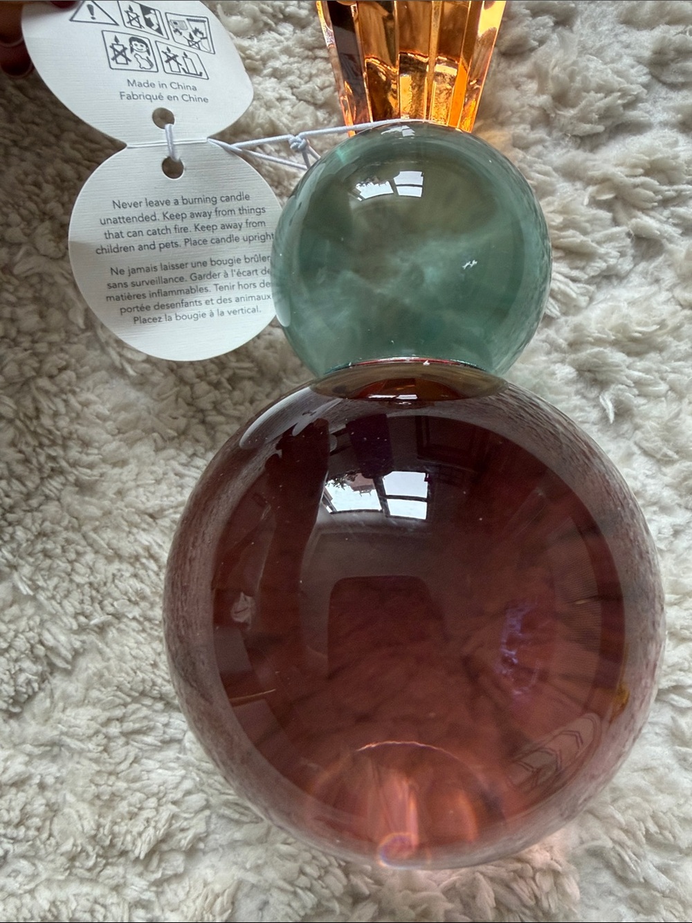 Anthropologie Cut Glass Candle Holder - Picture 5 of 9